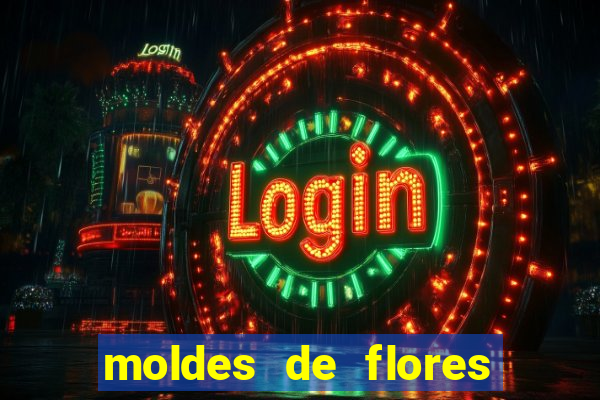 moldes de flores gigantes para imprimir